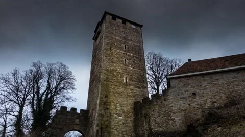 Tower of Schaumburg Castle in Germany Video stock 63088271