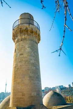 Tower at Shah Mosque Foto stock