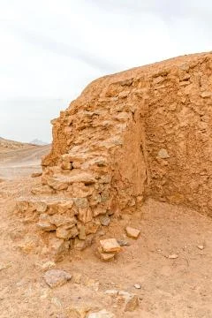 Tower of Silence building wall Stock Photos