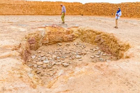 Tower of Silence central pit Stock Photos