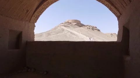Tower of silence, Yazd, Iran Stock Footage 189764769