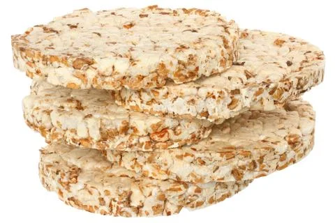 Tower slice of crispbread Stock Photos