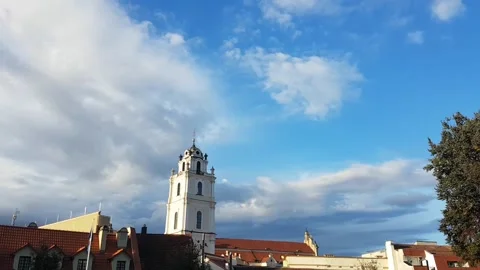 The tower of St. John's Church Stock Footage 167517271