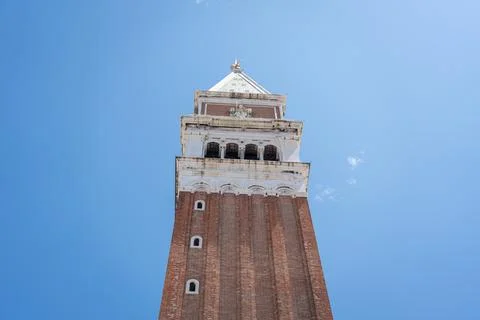 Tower at St Marks Square, Venice, Veneto, Italy Stock Photos