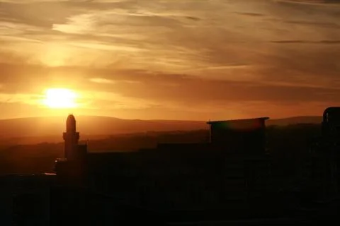 Tower Sunset Stock Photos