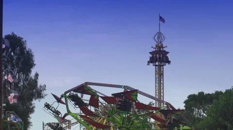 Tower of Terror Hang Glider Ride at the County Fair