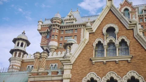 Tower of Terror, Slow Establishing Shot in Tokyo Japan Stock-Footage 342287062