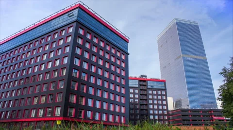 Tower timelapse 4k skyscraper architecture office 스톡 동영상 55359457