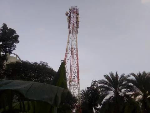 Tower with Trees Stock Photos