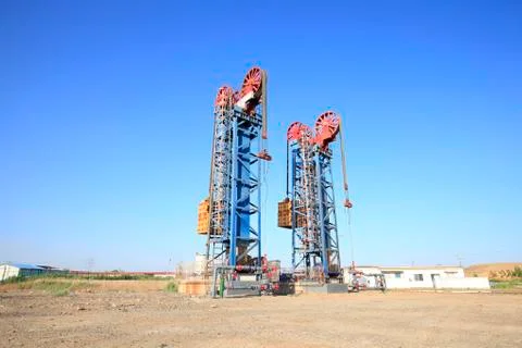 Tower type pumping unit Stock Photos