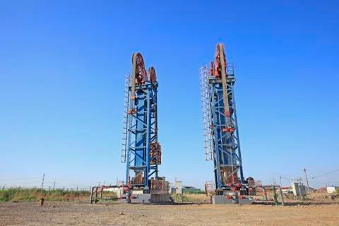 Tower type pumping unit Stock Photos