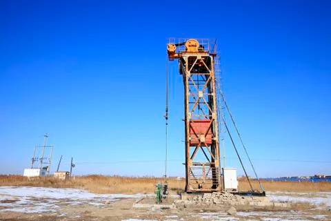 Tower type pumping unit Stock Photos