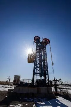 Tower type pumping unit Stock Photos