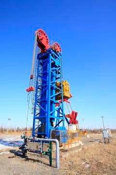 Tower type pumping unit Stock Photos