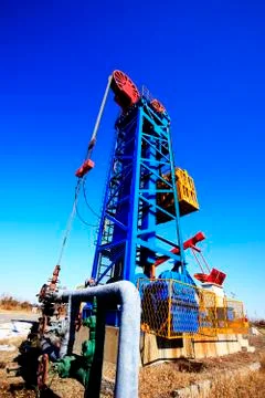 Tower type pumping unit Stock Photos
