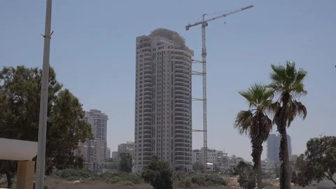 Tower under construction in Ashdod Video stock 111404695
