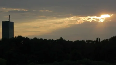 The Tower Usce in Belgrade Stock Footage 91177829