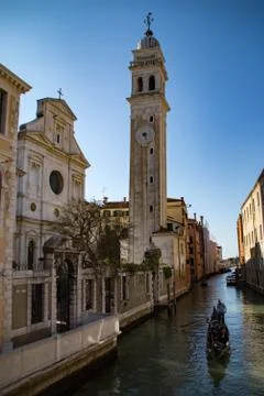 Tower in venice Stock Photos