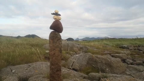 A tower in the wind, on an island by the ocean Stock Footage 167238339