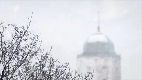 Tower winter Stock Footage 70085506