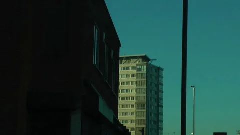 Towerblock in Sunderland Stock Footage 104311948