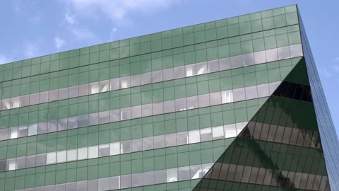 Towering Angular Generic Corporate Building/Office Vídeos de archivo 131607845