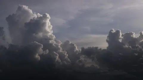 Towering Clouds one UHD Stock Footage