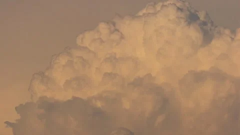 Towering Clouds in the Summer Sky Stock Footage 314777027