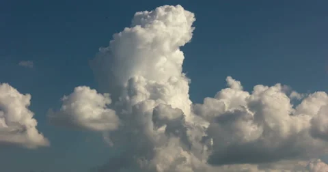 Towering Cumulus Cloud Billows Time Lapse Stock Footage 64787118