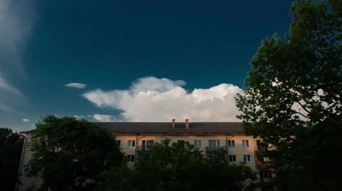 Towering Cumulus Cloud Billows Time Lapse Stock Footage 68285321