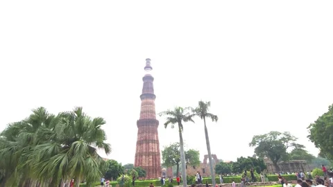 Towering Glory: The Qutub Minar Stock Footage 326287701
