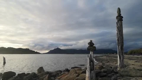 Towers by the ocean Stock Footage 167238324