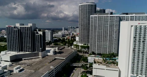 Towers in Omni, Miami Video stock 155201699