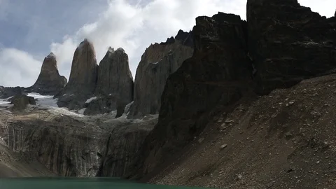 Towers of Paine Stock Footage