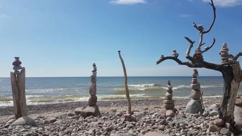 Towers by the sea Stock Footage 166582013