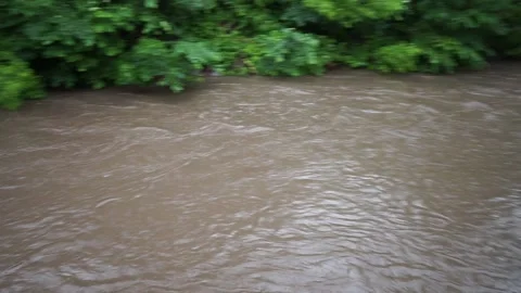 Towers in a stream of  Vilnelė Stock Footage 166721767