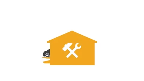 Towing and auto service animation. Stock Footage 333008075