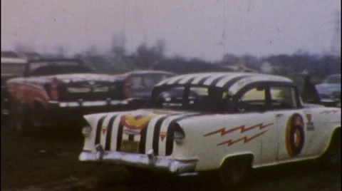 Demolition Derby Vintage Stock Footage ~ Royalty Free Stock Videos | Pond5
