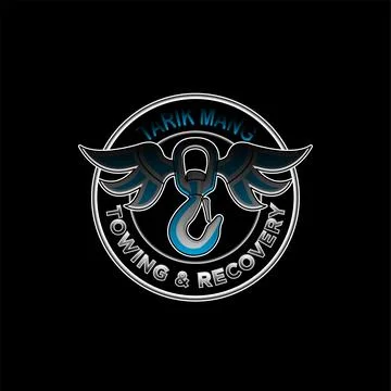 Towing service logo Stock Illustration
