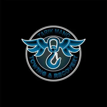 Towing service logo Illustrazione stock