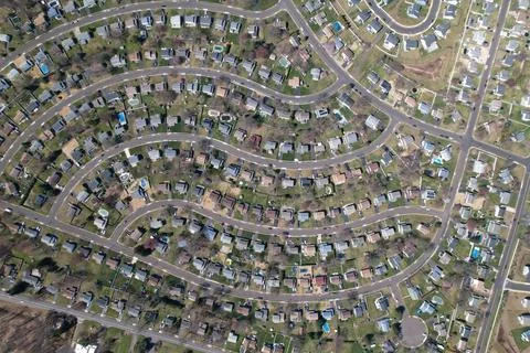 Town From Above Stock Photos