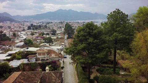 Town aerial view Stock Footage 80249398