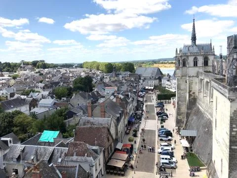 The town of Amboise Stock Photos