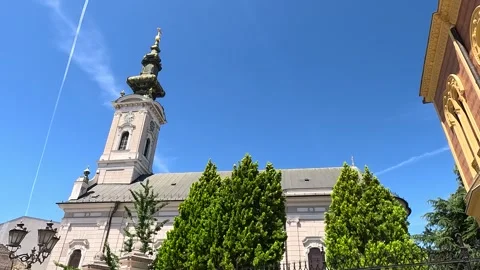 Town Architecture Church Background Stock Footage 339974867