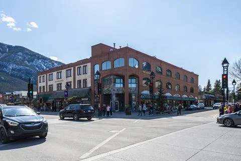 Town of Banff, Alberta Canada Stock Photos