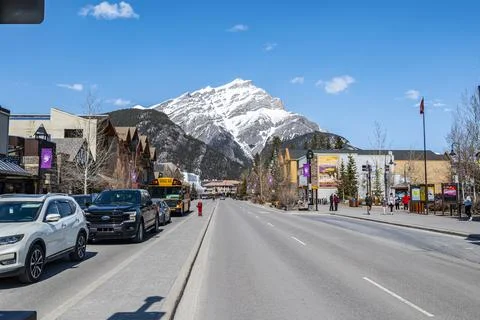 Town of Banff, Alberta Canada Stock Photos