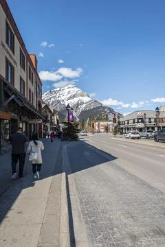 Town of Banff, Alberta Canada Stock Photos