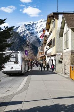 Town of Banff, Alberta Canada Stock Photos
