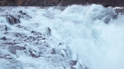 Town of Banff and Bow Falls Stock Footage 70802209