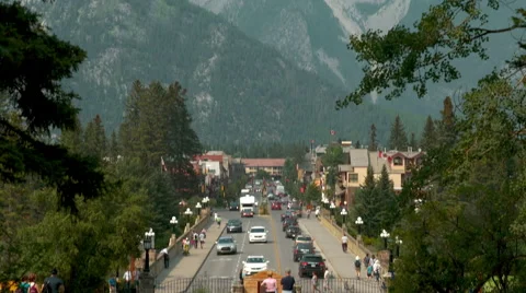 Town of Banff Stock Footage 55869977